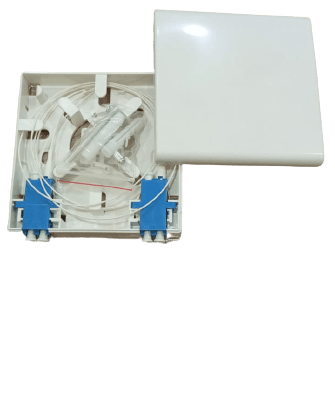 Fiber ATB loaded with LC/APC pigtails and adapters